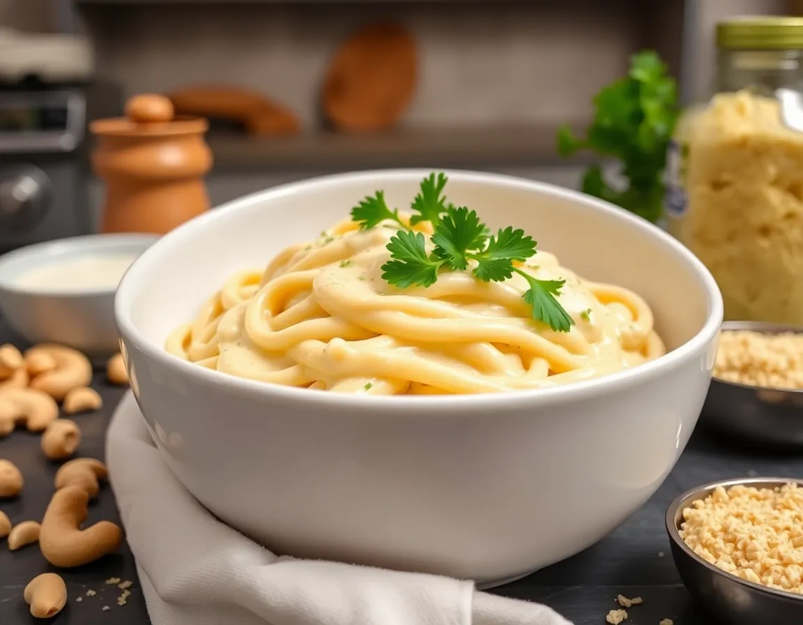 14 Vegan Recipes That Even Meat Lovers Will Crave (You Have to Try #3!) - 3. Creamy Vegan Alfredo Pasta